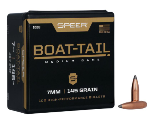 Speer Boat Tail Soft Point 284cal 145grain 1628